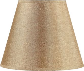 Hardback Empire Transitional Spider Shade in Gold Brown with Burlap Textured Fabric