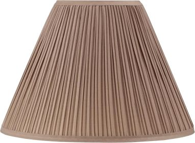 Mushroom Pleated Traditional Sienna Brown Faux Silk Fabric Spider Shade