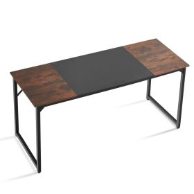 VEVOR Computer Desk, 63 Inch Office Gaming Desk for Home Office, Writing Study Work Modern Simple Table with Metal Frame for Large Legroom