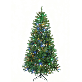Artificial Christmas Tree, Colorful Lights, Green (Option: 4.5FT)